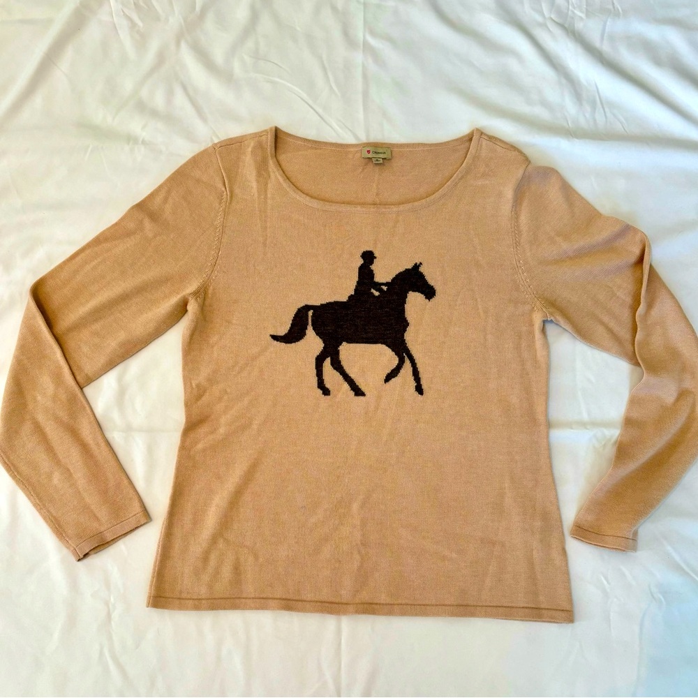 Daniel Cremieux Equestrian Horse Sweater Medium
